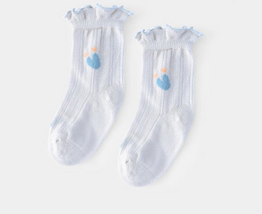 Hímzéssel vagy fürtökkel ellátott baba zokni lányoknak