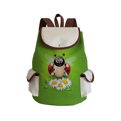 „Bee Ladybug Print“ kuprinės studentams Didelės talpos raištelių krepšiai Nešiojami miela animacinių filmų gyvūnų kuprinė „Dropshipping“