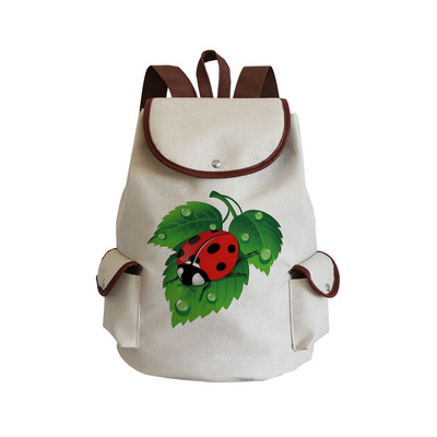 „Bee Ladybug Print“ kuprinės studentams Didelės talpos raištelių krepšiai Nešiojami miela animacinių filmų gyvūnų kuprinė „Dropshipping“