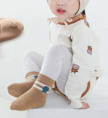 Бебешки зимни чорапи 3 броя в комплект няколко цвята 