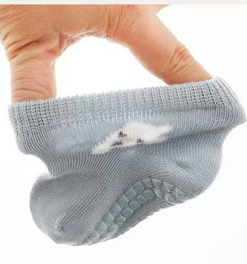 Бебешки комплект нехлъзгащи се чорапи и лента до коляното