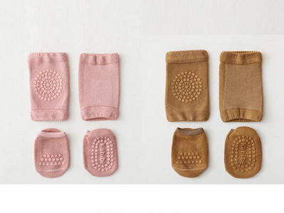 Βρεφικό σετ αντιολισθητικές κάλτσες και κορδέλα για τα γόνατα