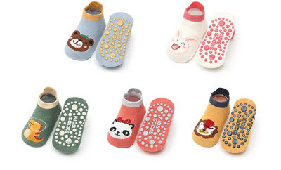 Baba zokni felirattal és applikációval