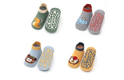 Baba zokni felirattal és applikációval