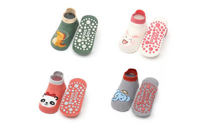 Baba zokni felirattal és applikációval