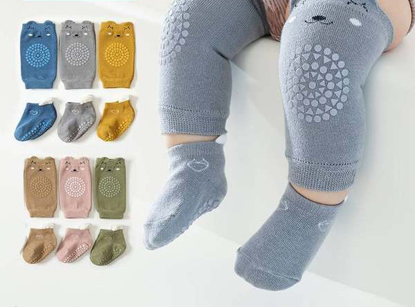 Mazuļu komplekts no neslīdošām zeķēm un ceļgalu zeķēm