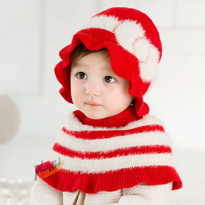 Baba polár kétrészes sál és sapka szett