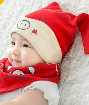 Καπέλο μωρού με αυτιά και απλικέ