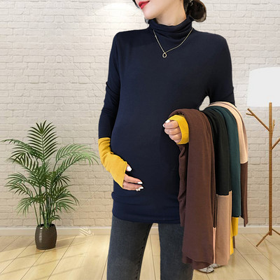 Γυναικείο πουλόβερ στον λαιμό πόλο κατάλληλο για εγκύους