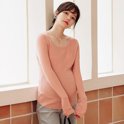 Női magas gallérú pulóver terhes nők számára