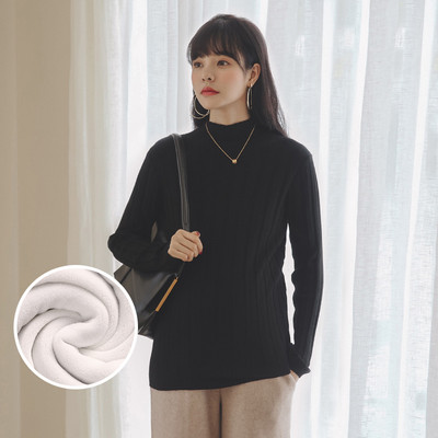 Női magas gallérú pulóver terhes nők számára