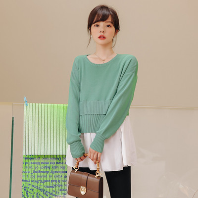 Sieviešu džemperis ar ovālu kakla izgriezumu grūtniecēm