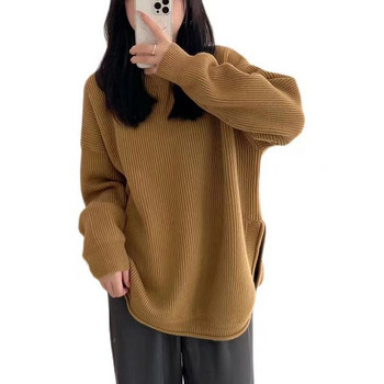 Дамски пуловер за бременни жени с овално деколте