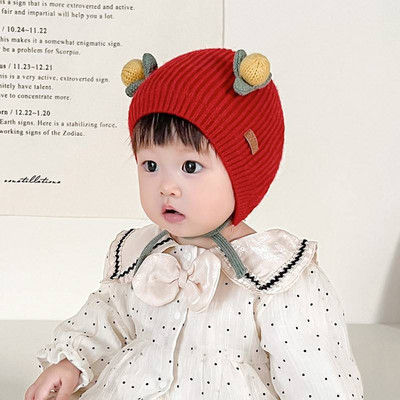 Zīdaiņu adīta ziemas cepure