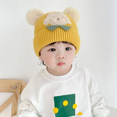 Zīdaiņu adīta ziemas cepure