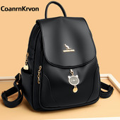 Γυναικείο σακίδιο πλάτης με μεταλλικό μενταγιόν