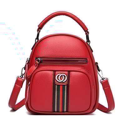 Moderan ženski ruksak od eko kože sa prednjim džepom u više boja