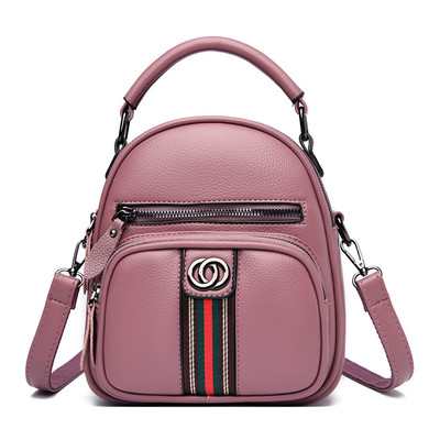 Moderan ženski ruksak od eko kože sa prednjim džepom u više boja