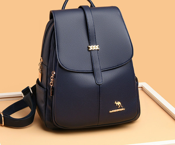 Női hátizsák öko bőrből - fém elemmel