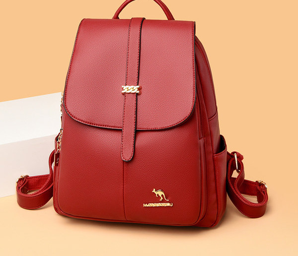 Női hátizsák öko bőrből - fém elemmel