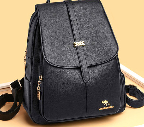 Női hátizsák öko bőrből - fém elemmel