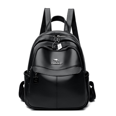 Sieviešu mugursoma ar metāla elementu trīs krāsās