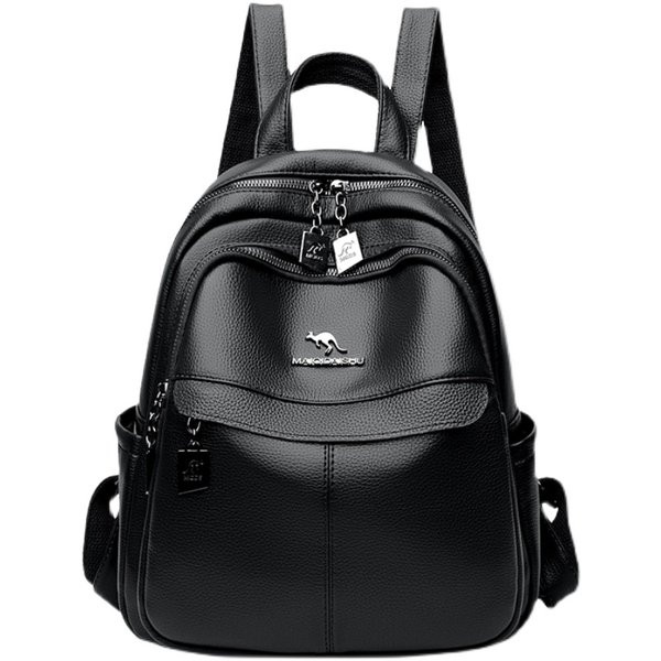 Sieviešu mugursoma ar metāla elementu trīs krāsās