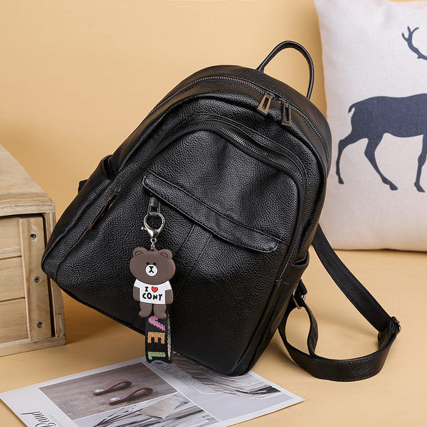 Γυναικείο σακίδιο πλάτης με μεγάλη θήκη και εξωτερική τσέπη