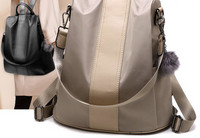 Női öko bőr hátizsák - kulcstartóval