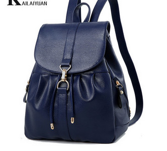 Női alkalmi eco bőr hátizsák fűzős