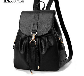 Női alkalmi eco bőr hátizsák fűzős