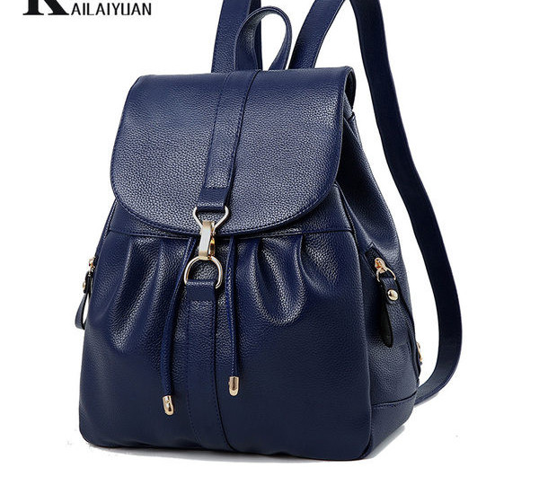 Női alkalmi eco bőr hátizsák fűzős