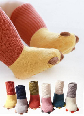 Едноцветни зимни бебешки чорапи за момчета и момичета 