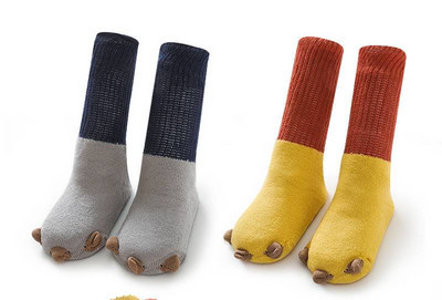 Vienkrāsainas ziemas mazuļu zeķītes zēniem un meitenēm