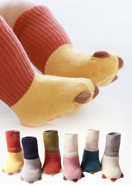 Vienkrāsainas ziemas mazuļu zeķītes zēniem un meitenēm