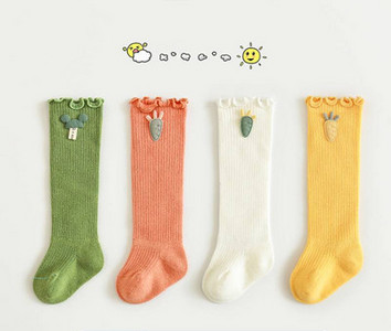 Mazuļu garās zeķītes ar 3D elementu