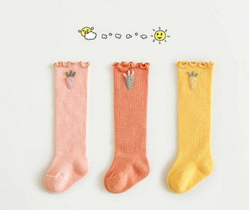 Mazuļu garās zeķītes ar 3D elementu