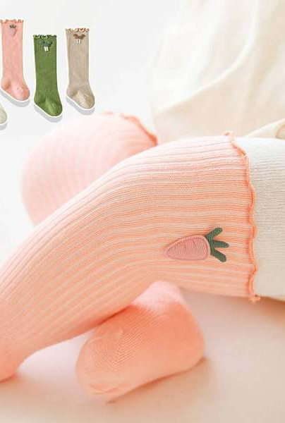 Mazuļu garās zeķītes ar 3D elementu