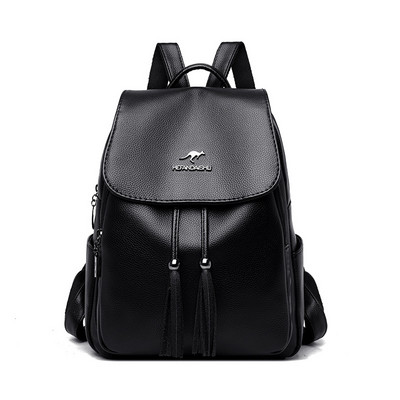 Ženski kožni ruksak s metalnim ukrasom