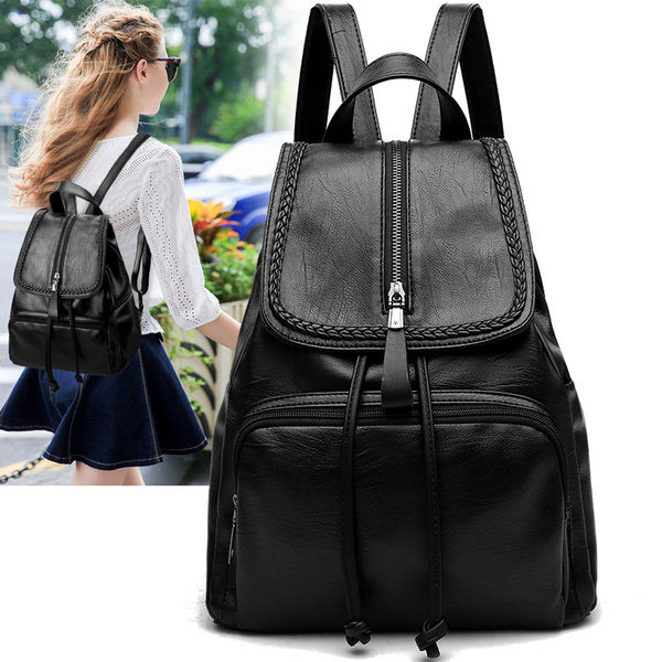 Sieviešu ikdienas mugursoma no eko ādas, divi modeļi