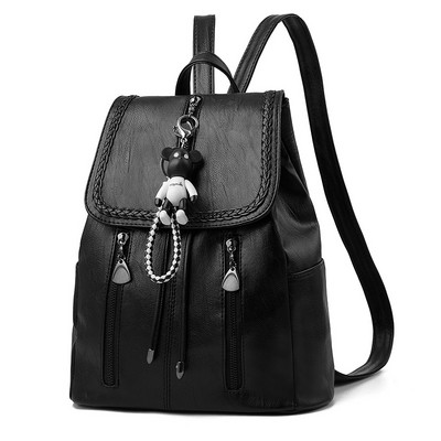 Női vízálló ekobőr hátizsák cipzárral