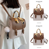 Γυναικείο σακίδιο πλάτης με κασκόλ