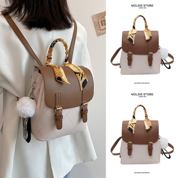 Γυναικείο σακίδιο πλάτης με κασκόλ