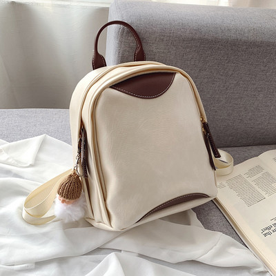 Mali ženski ruksak s patentnim zatvaračem