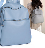 Sieviešu mugursoma ar kabatu un rāvējslēdzēju