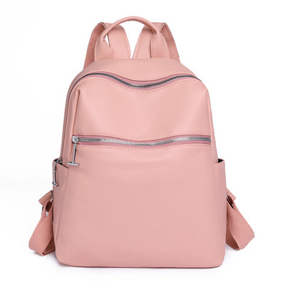 Sieviešu mugursoma ar kabatu un rāvējslēdzēju