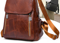 Jauna modeļa eko ādas mugursoma ar priekšējo kabatu sievietēm