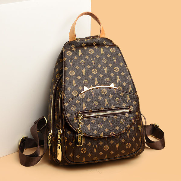 Ikdienas modeļa mugursoma ar kabatu un rāvējslēdzēju