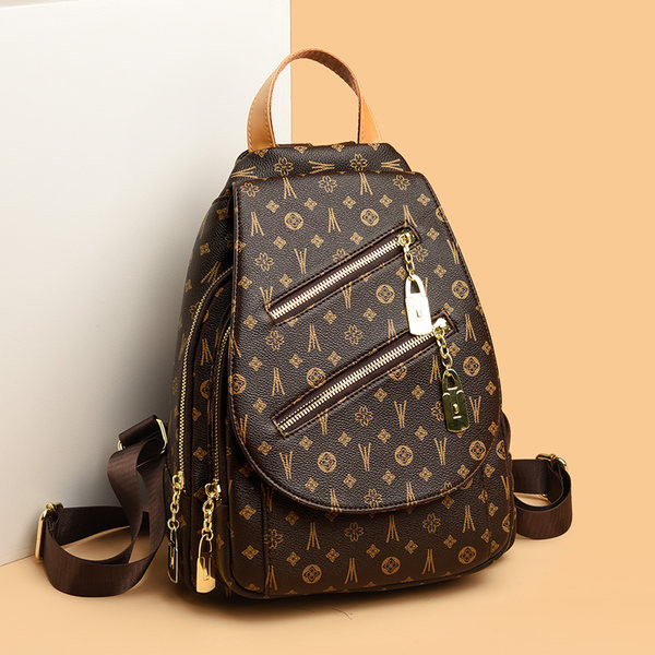 Ikdienas modeļa mugursoma ar kabatu un rāvējslēdzēju