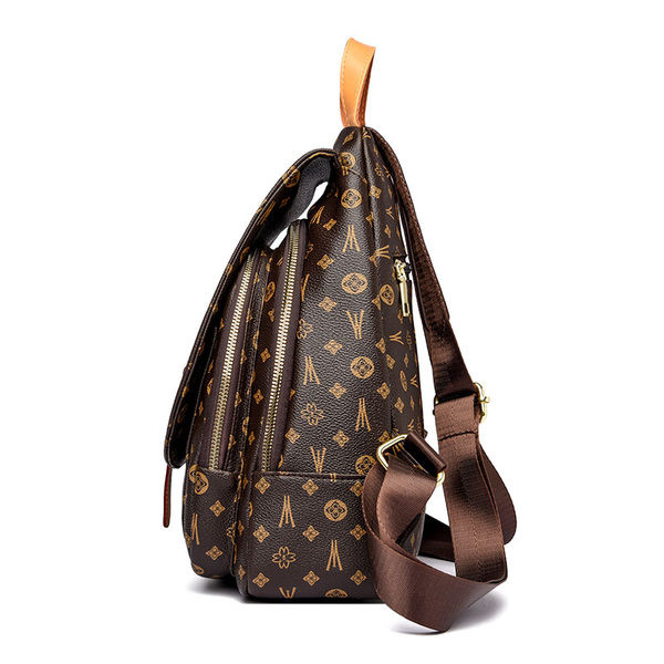 Ikdienas modeļa mugursoma ar kabatu un rāvējslēdzēju